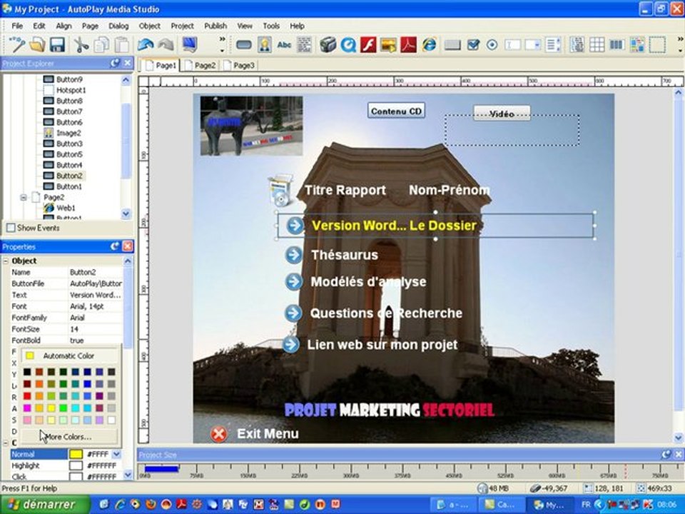 add menu autoplay