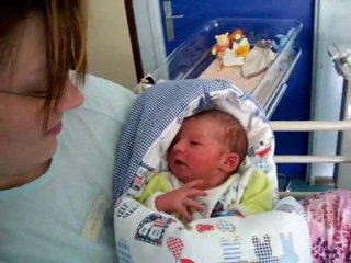 evan quelques heures après sa naissance