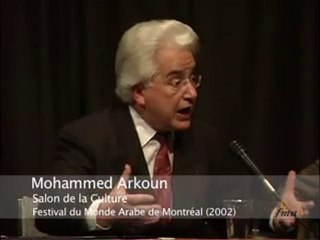 9 25 Mohammed Arkoun au Festival du Monde Arabe de Montreal