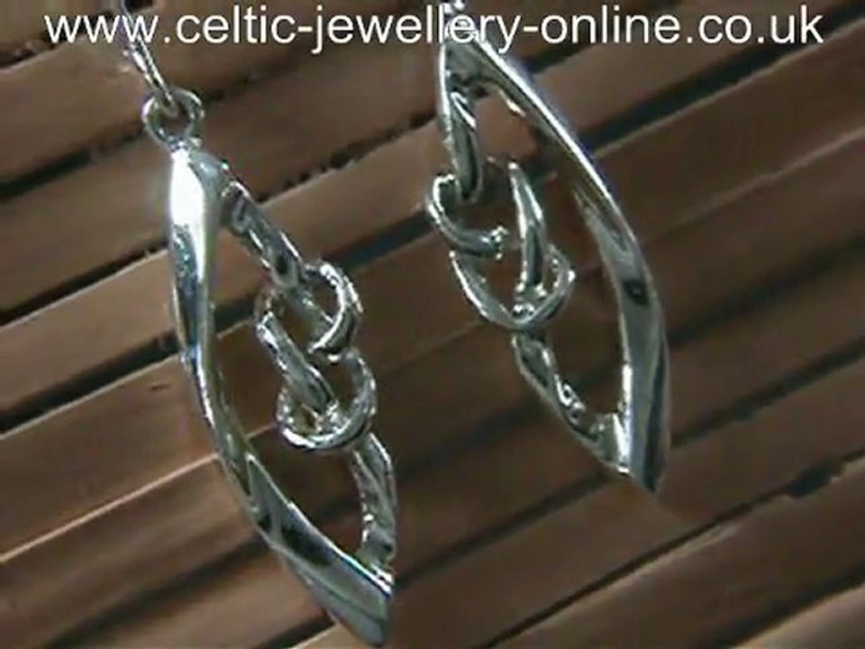 Celtic silver earrings DSG221