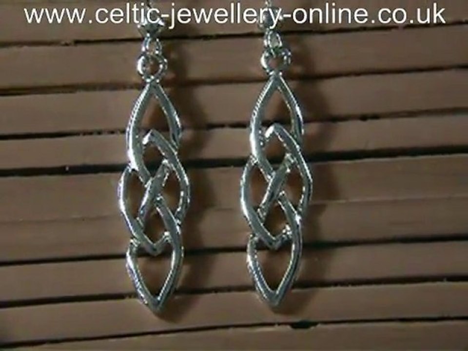 Celtic silver earrings DSG215