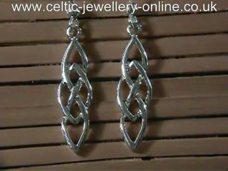 Celtic silver earrings DSG215