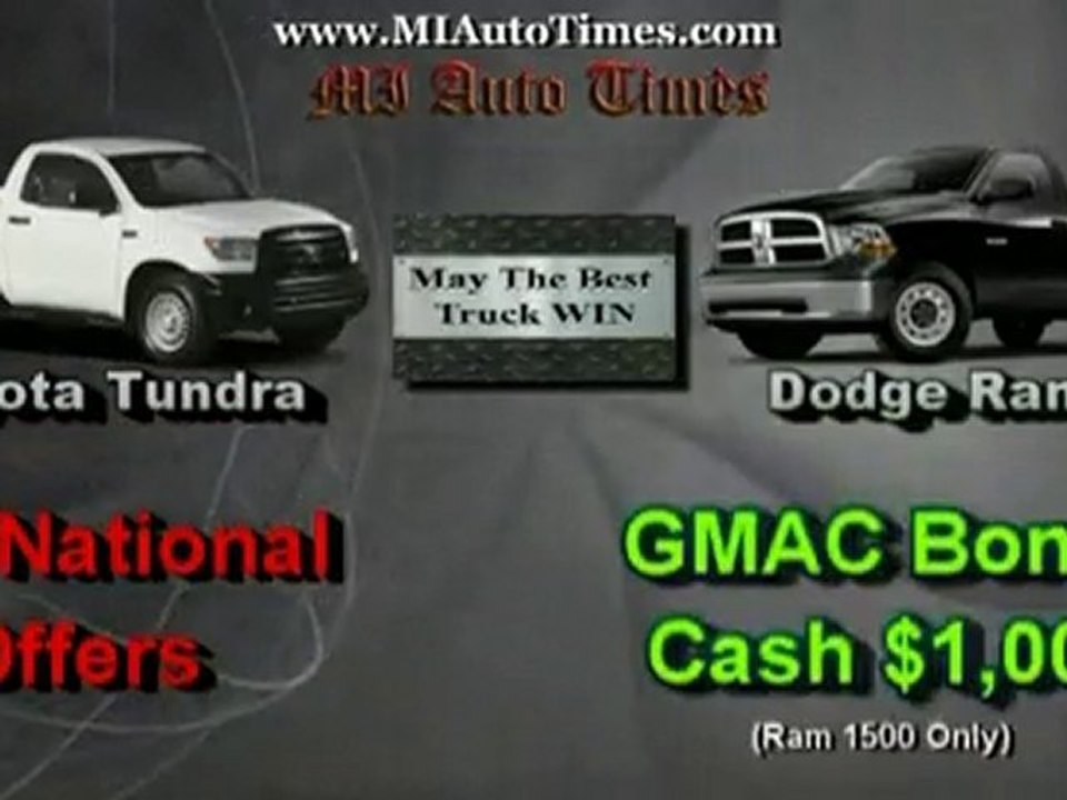 Dodge Ram Michigan vs. Toyota Tundra Michigan Comparison
