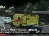 Trasladan a su domicilio a ex primer ministro de Israel Arie