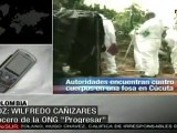 Autoridades colombianas encuentran cuatro cuerpos en fosa de Cúcuta