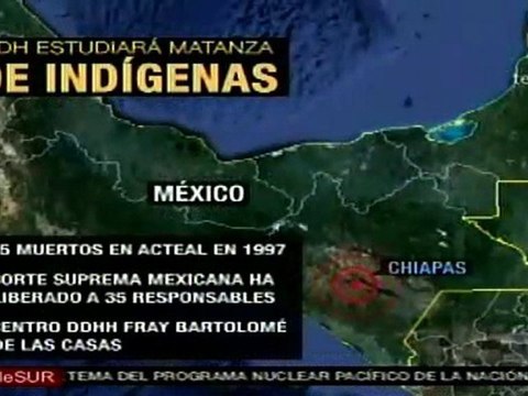 La CIDH admite estudiar caso de matanza de indígenas en sur de México