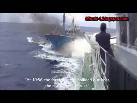 Chalutier chinois vs. garde côte japonais