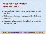 Advantages & Disadvantages of Hair Removal Creams