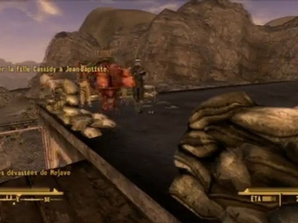 Bug Fallout New Vegas : Brahmine coincée sur le toit