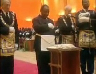 Franc-maçonnerie - Ali Bongo intronisé à la tête de la GLB
