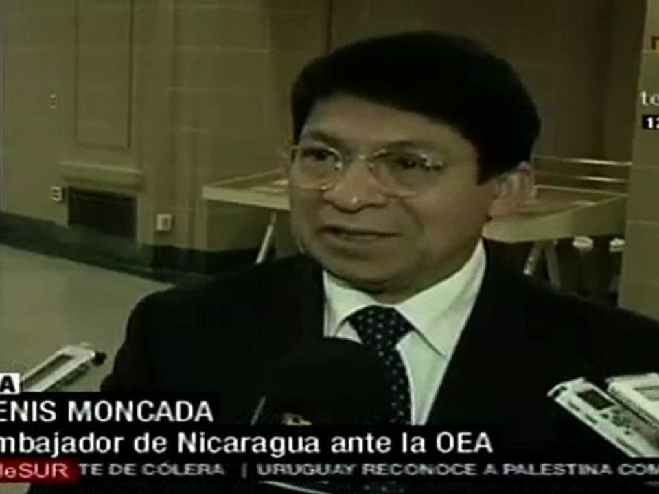 Representante de Nicaragua rechaza resolución de la OEA