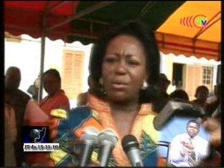 Mme Sassou au lancement de la campagne de vaccination