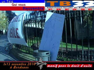 manif  du 13 novembre 2010 pour le droits d'asile