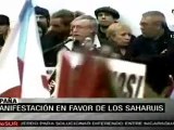 Manifestación en España en favor de los saharauis