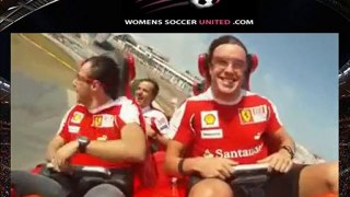 Fernando Alonso rides world's fastest rollercoaster