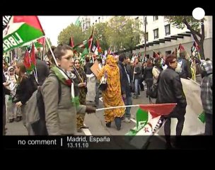Pro Western Sahara demo in Madrid - no comment