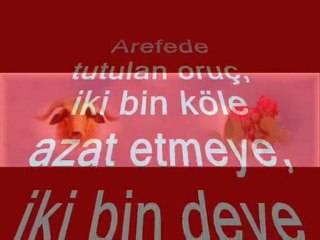 AREFE İLE  İLGİLİ HADİSLER