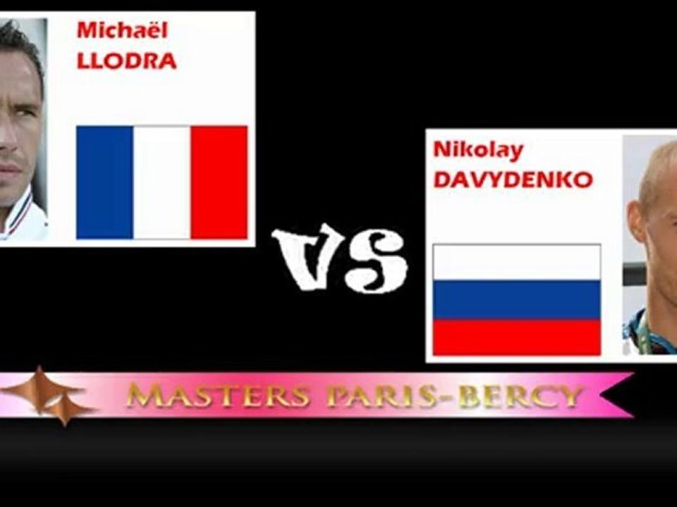 Arrivée de Llodra et Davydenko (1/4 - Masters Paris-Bercy)