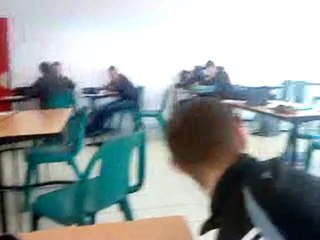 Mon chéri et Jonathan en cour de francais