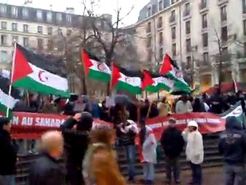 MANIFEFESTATION SAHRAOUI RASD POLISARIO PARIS 10/11/2010
