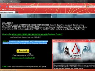 DOWNLOAD ASSASSINS CREED BROTHERHOOD KEYS 100% GEUNINE