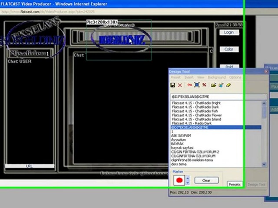 Flatcast destek maviss.com-insertden gif linki koyma