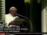Papa Bendicto pide ayuda para los haitianos