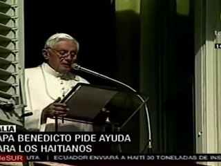 Papa Bendicto pide ayuda para los haitianos