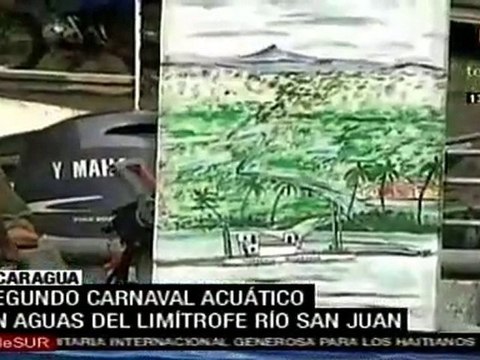 Celebran Carnaval Acuático en el Río San Juan nicaragüens