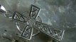 Diamond Set Celtic Cross 14ct Gold SLV016