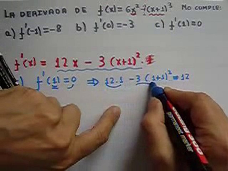 16 Ejercicio Derivadas