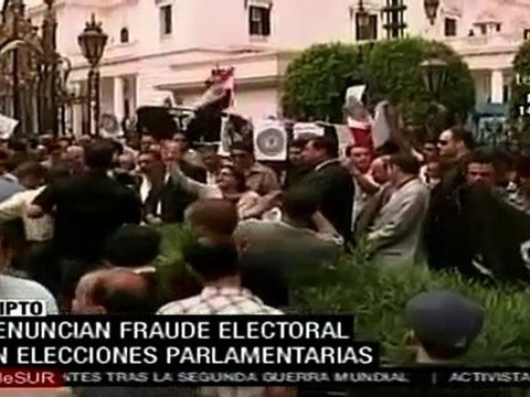 Egipto denuncian fraude electoral en elecciones parlamentarias