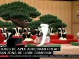 APEC acuerda crear gran zona de libre comercio