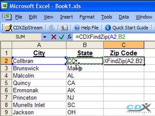Zip Code Finder in Excel