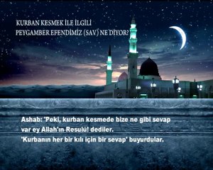 Kurban İle İlgili Hadisler