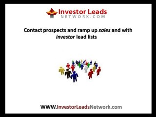 High Quality Investor Leads Network InvestorLeadsNetwork.com
