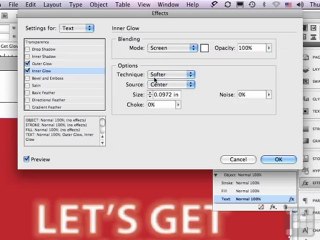 Tutorial - Creating Glowing Text effects  with  InDesign CS5