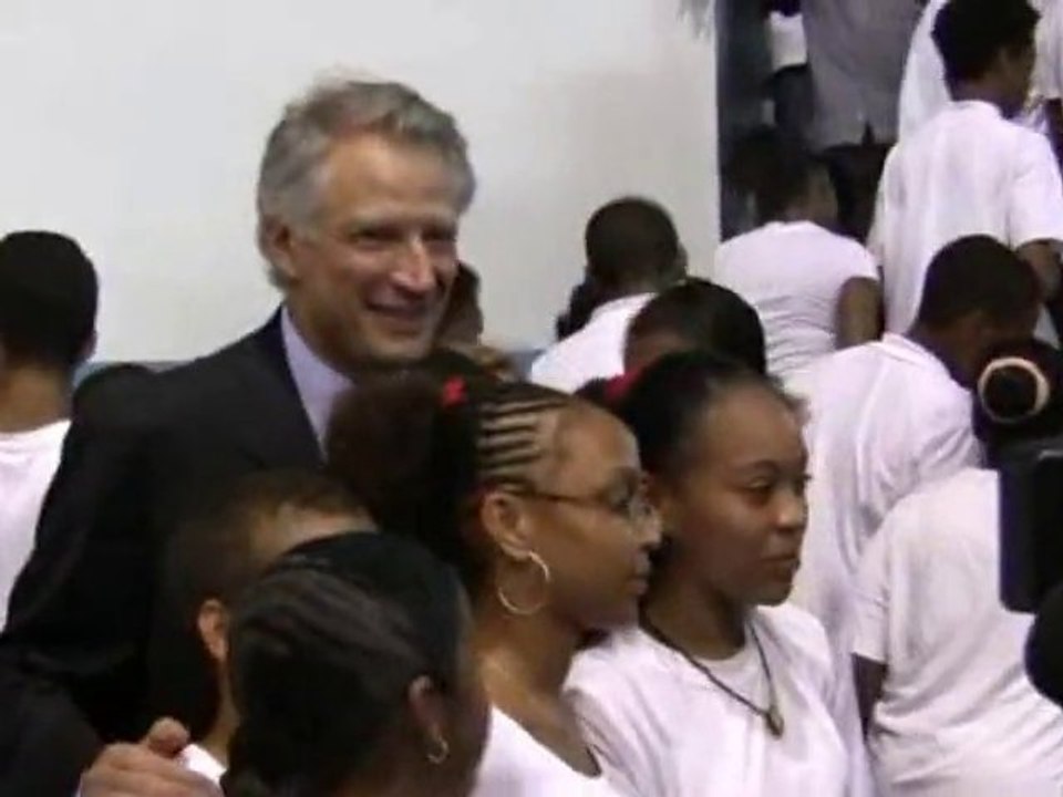 Déplacement de Dominique de Villepin en Martinique