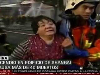 Incendio en Shangai causa más de 40 muertos