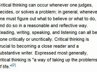 Developing Critical Thinking In Children