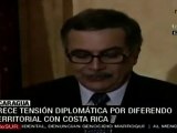 Crece tensión diplomática por diferendo territorial entre Costa Rica y Nicaragua