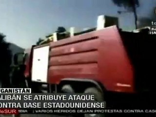 Talibán se atribuye ataque contra base estadounidense