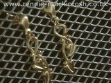 Charles Rennie Mackintosh earrings 9ct Gold DWA398