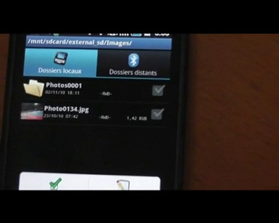 Utilisation Bluetooth Galaxy S