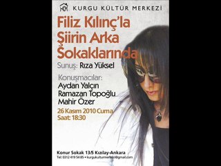Filiz KILINÇ'LA Şiirin Arka Sokaklarında Söyleşi