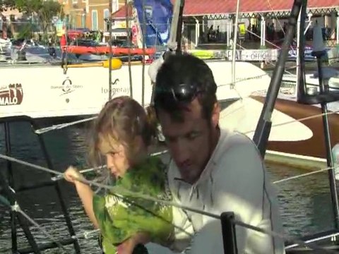 Arrivée Route du Rhum de Christopher Pratt (DCNS 1000)