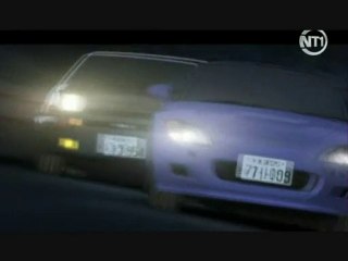 Initial D dépassement de Godhand vs Takumi