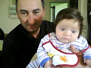 Ma troisième petite fille en mouvement