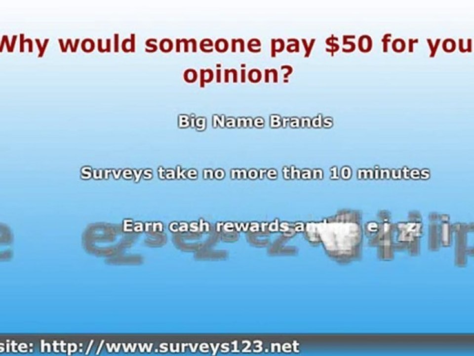 Cash Surveys