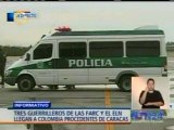 Llegada de Guerrilleros a Colombia desde Caracas